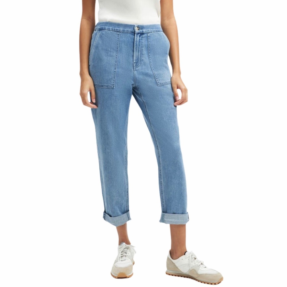 7 For All Mankind Jen 7 The Everyday Relaxed Straight Leg Stretch Denim Size 20